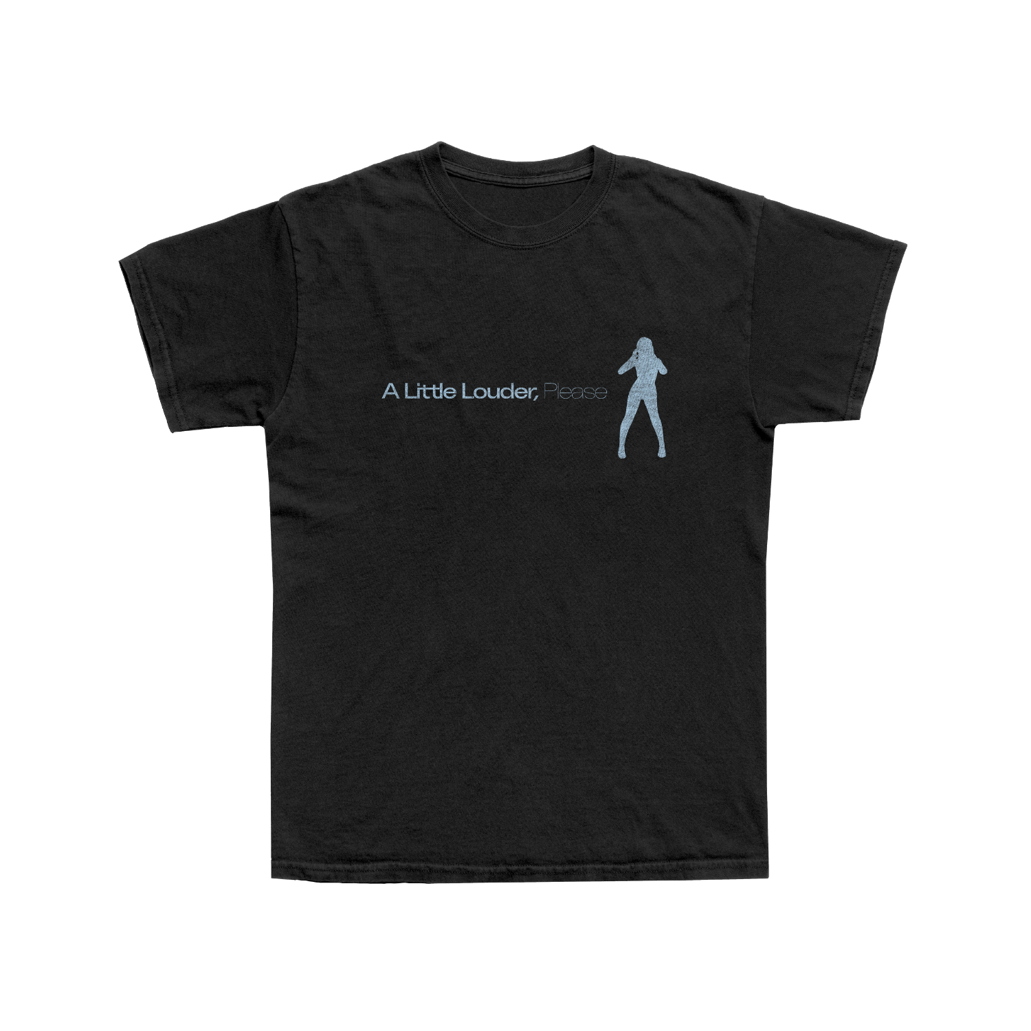 Rose Gray - A Little Louder, Please Black Album T-Shirt