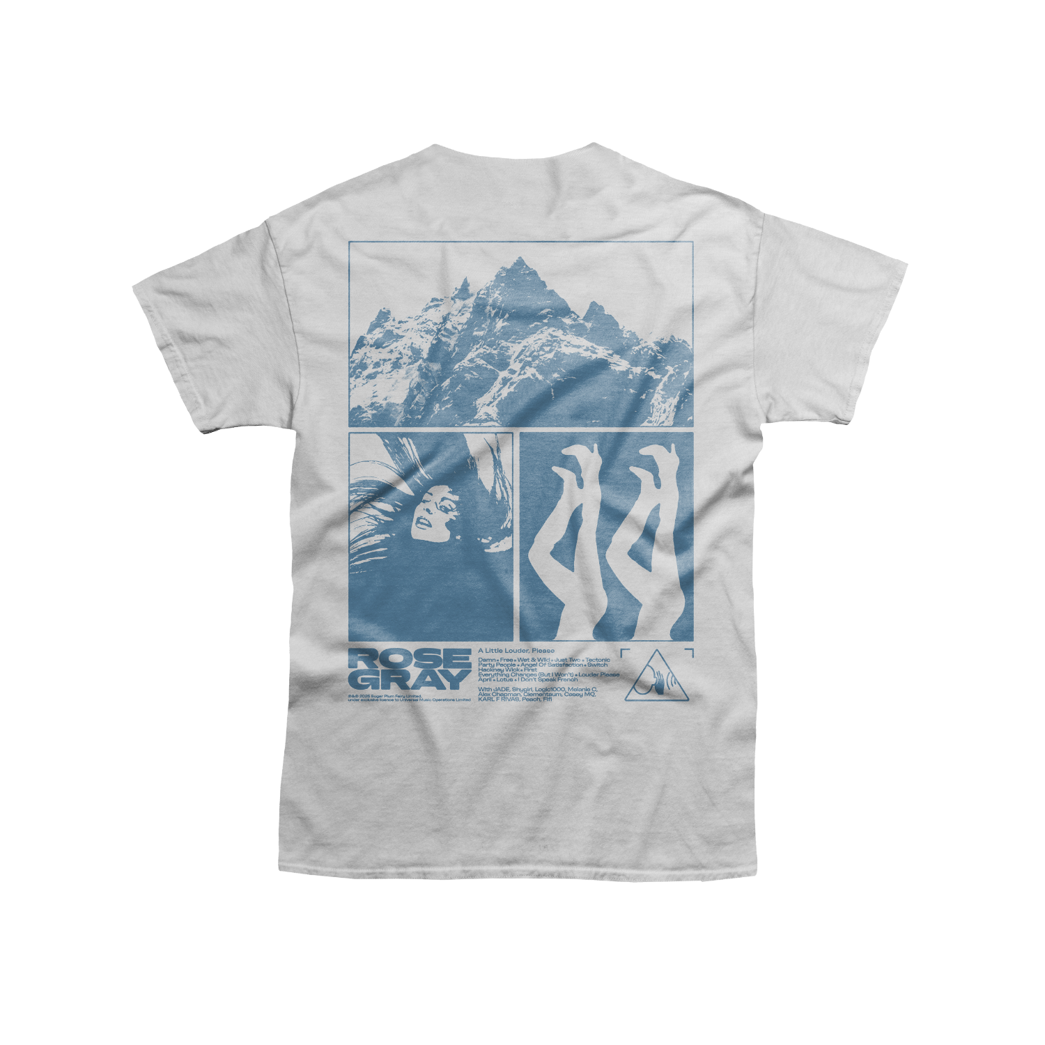 Rose Gray - A Little Louder, Please White Album T-Shirt